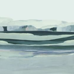 meadowland murals brushed grasslands blue