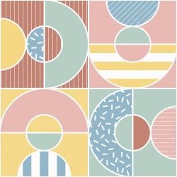 memphis mosaics pattern playground sundae