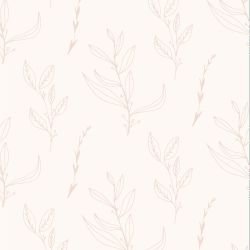 leaf outlines branch mix pink neutral
