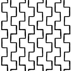 tribal crayola stairs black white