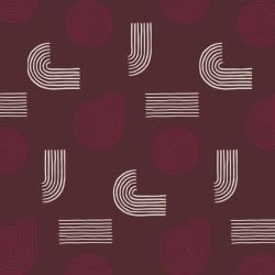 modern glamour floating medley bordeaux dark small