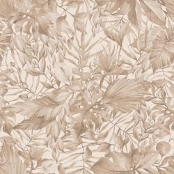 muted fronds jungle coverage sepia