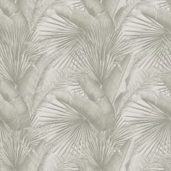 muted fronds palm screen pale sage