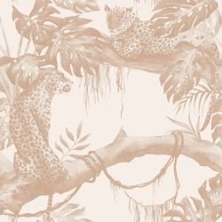 muted fronds tree leopards faded orange