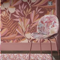 coastal concept rug banksia leaves violet