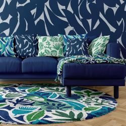 coastal concept rug native collage coastal