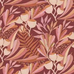 coastal flora burgundy