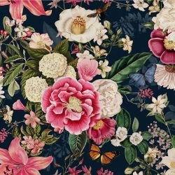 enchanted nursery coming up roses navy