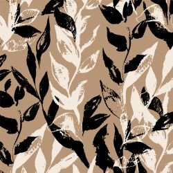 garden sketches plant stamps brown multi