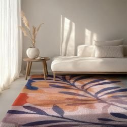 tinted garden concept rug prismatic bloom red blue