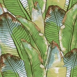 tropical medley watercolour banana leaf original