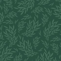 woodblock florals broken branches greens
