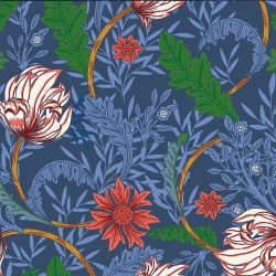 woodblock florals undulating flora sanderson
