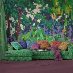 nature celebration concept mural and upholstery