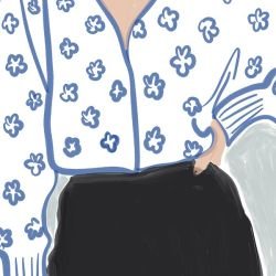 natures bounty chic pose blue black