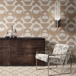 geo tones concept rug  configuration tawny