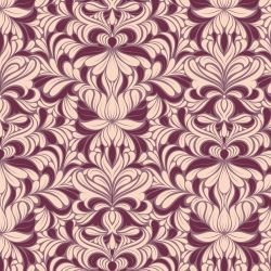 ornamental chic lotus swirls lilacs