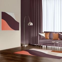 abstract dimensions concept fine line waves maroon