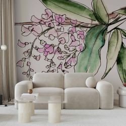 australian native doodles purple coral