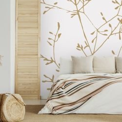 leaf outlines concept twisted bristles