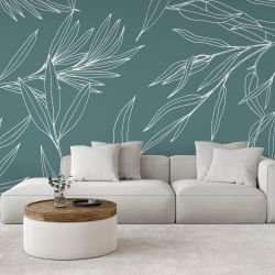 leaf outlines concept weeping willow