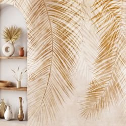 leafscape concept hanging fern mural 