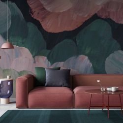 paint strokes concept mural