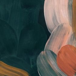 paint strokes filbert dark teal