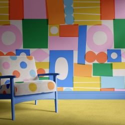 playful pops concept wallpaper upholstery