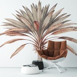 textured tropics concept palm tree