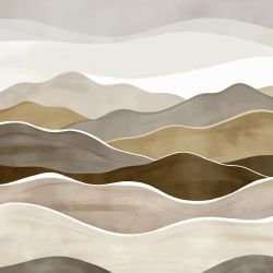 waves of earth misty summit no sun neutrals