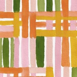 painted parade crosshatch checker mural