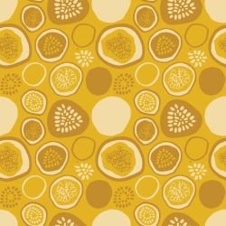 pattern pop passionfruit slice yellows