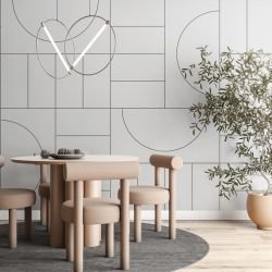 patterned precision concept bauhaus blocks wallpaper