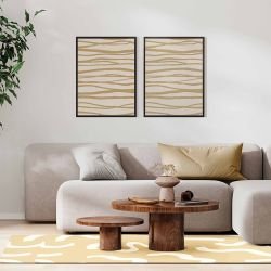 geo sketch concept rug  sketchy swirl goldenrod