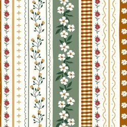 petals and plaids floral motif ribbons sunshine