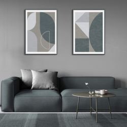 pictoral shapes concept framed artworks