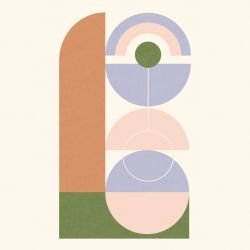 pictoral shapes watkins soft sunset mural