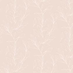 leaf outlines dense branches pink neutral reverse