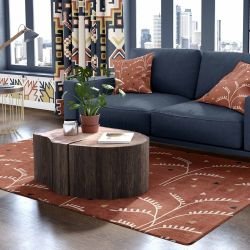 boho vives concept rug desert twigs 