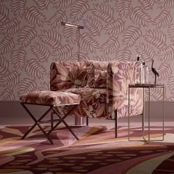 coastal concept rug flora burgundy