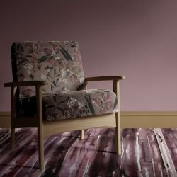 enchanted home concept rug indigo lines dusky rose
