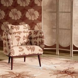 floral waves concept rug withering hibiscus verona