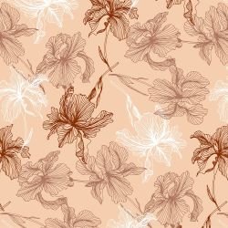 floral waves withering hibiscus verona