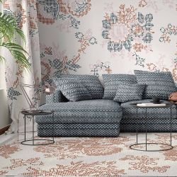 tinker concept rug  dot floral small desert