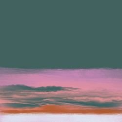 serene brushwork artistic colour waves dark