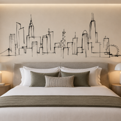 silhouette city vs scenery  sketching cities black white concept