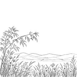 silhouette city vs scenery native lands black white