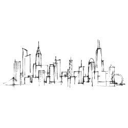 silhouette city vs scenery sketching cities black white