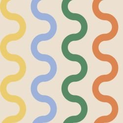 stripe stories wavy axis orange yellow blue